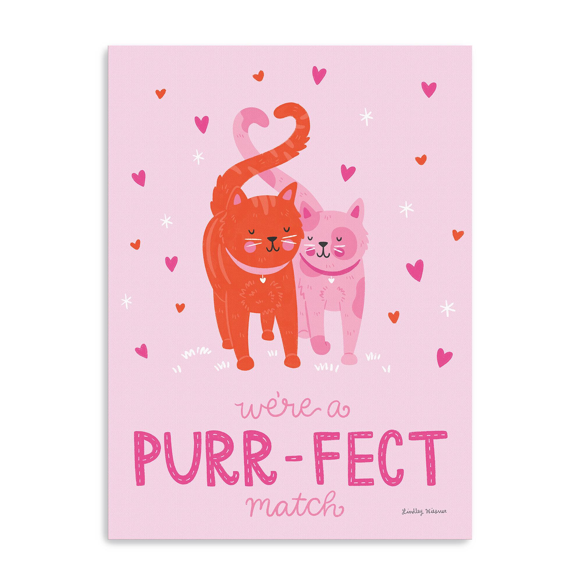 Purrfect Match II Canvas Giclée Art